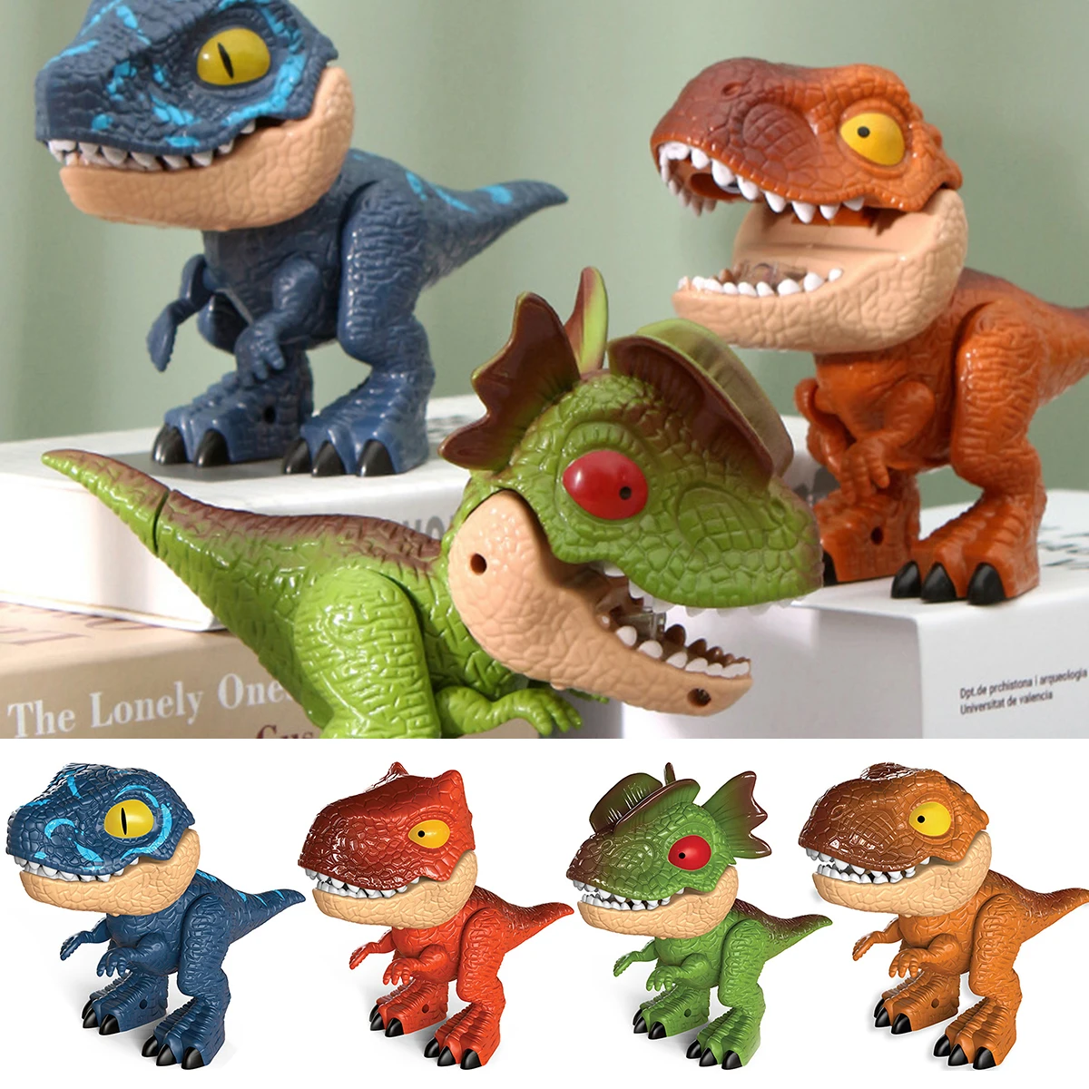 

Dinosaur Stationery Set with Stapler Eraser Tape Measure Pencil Dinosaur Pencil Sharpener Toy for Kids Aged 3+