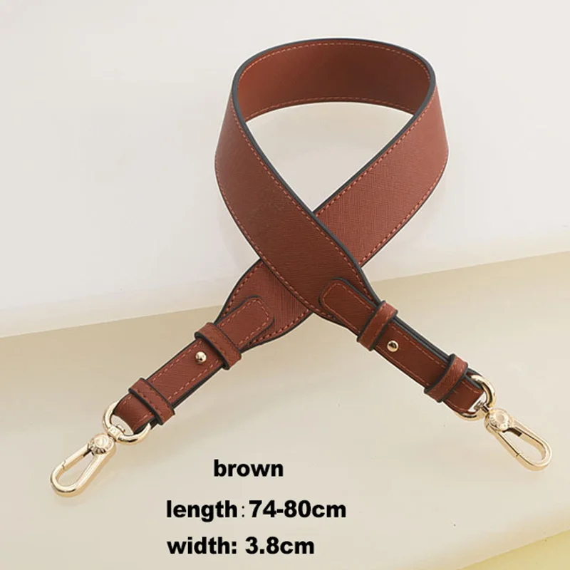 Bag Strap For Shoulder PU Leather Wide Strap Handle Accessory Fashion Crossbody Belt for Women Bags