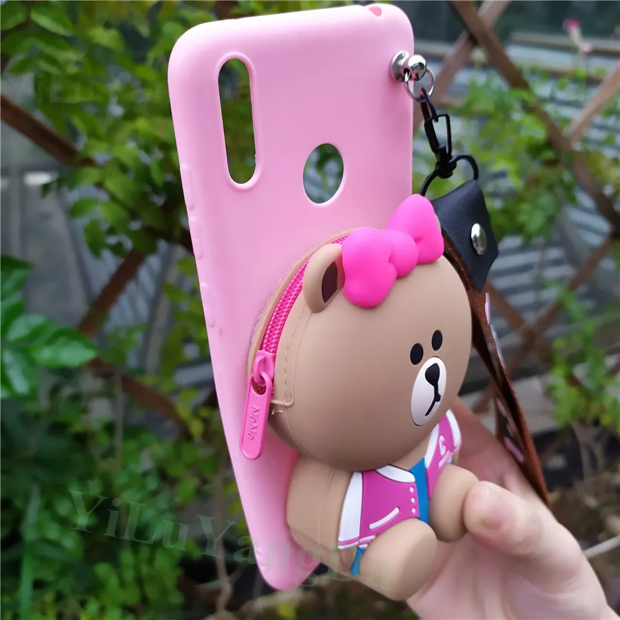 В мультипликационном стиле на молнии кошелек чехол для телефона для Xiaomi mi Note 3 A1 A2 6 8 9 Lite SE 9T Pro CC9 CC9e mi x 2 2S 3 S Max 2 3 Мягкий силиконовый чехол