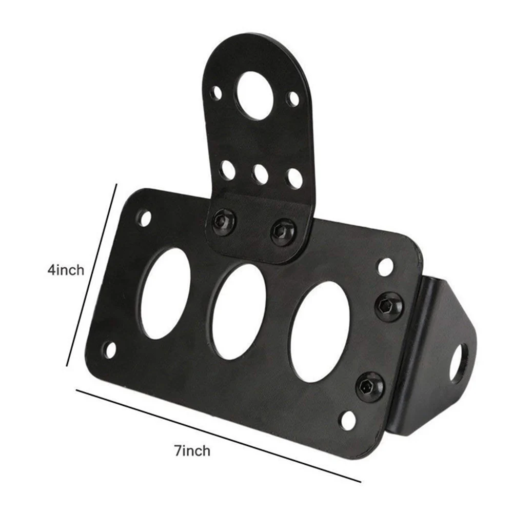 

Motorcycle 7/8 Inch 22mm Axle License Plate Holder Metal Black License Bracketfor Honda for Yamaha for Suzuki Cruiser
