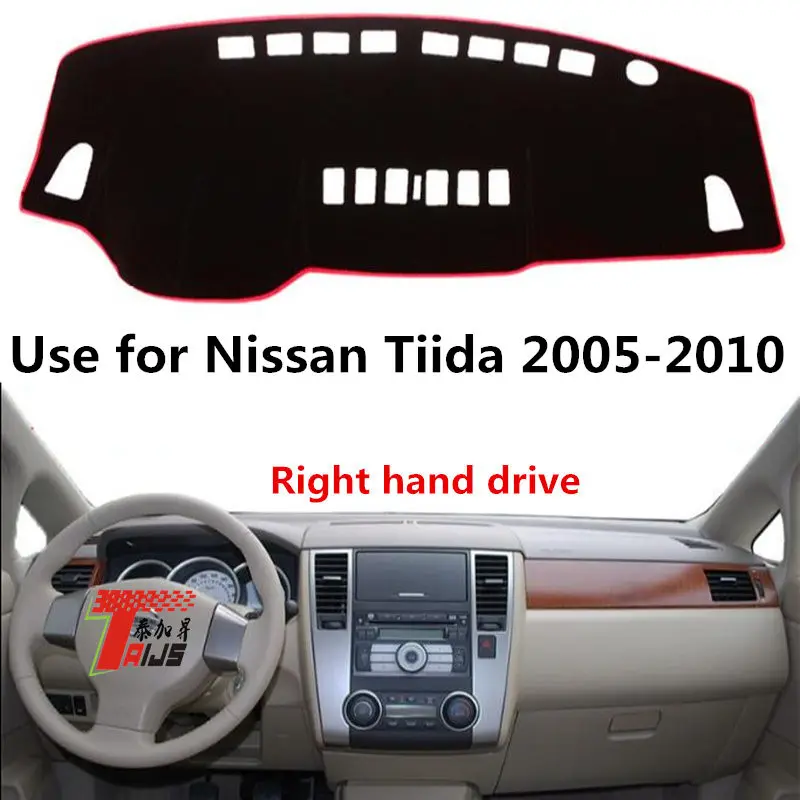 

Taijs left hand drive car dashboard cover for Nissan Tiida 2005-2010 dacron fashion creative dashboard pad for Tiida 05-10
