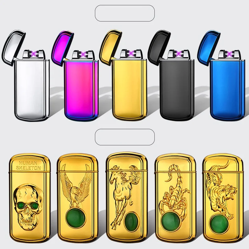 Встряхните для воспламенения двойная дуговая Зажигалка USB зарядка Электронная