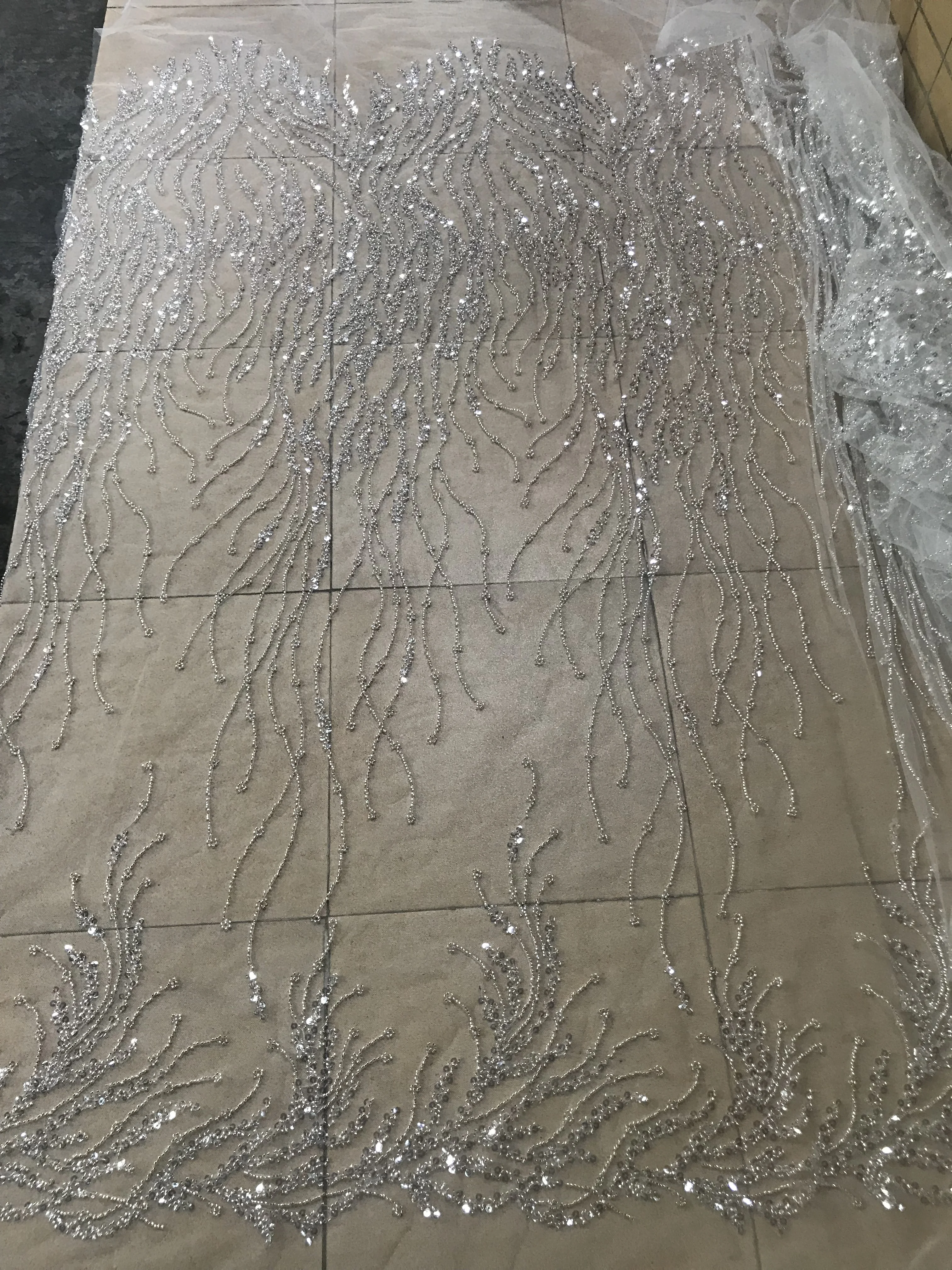 Красивый перьевая Вышивка Тюль Сетка кружевная ткань Cyndi-108.6805 с хорошим