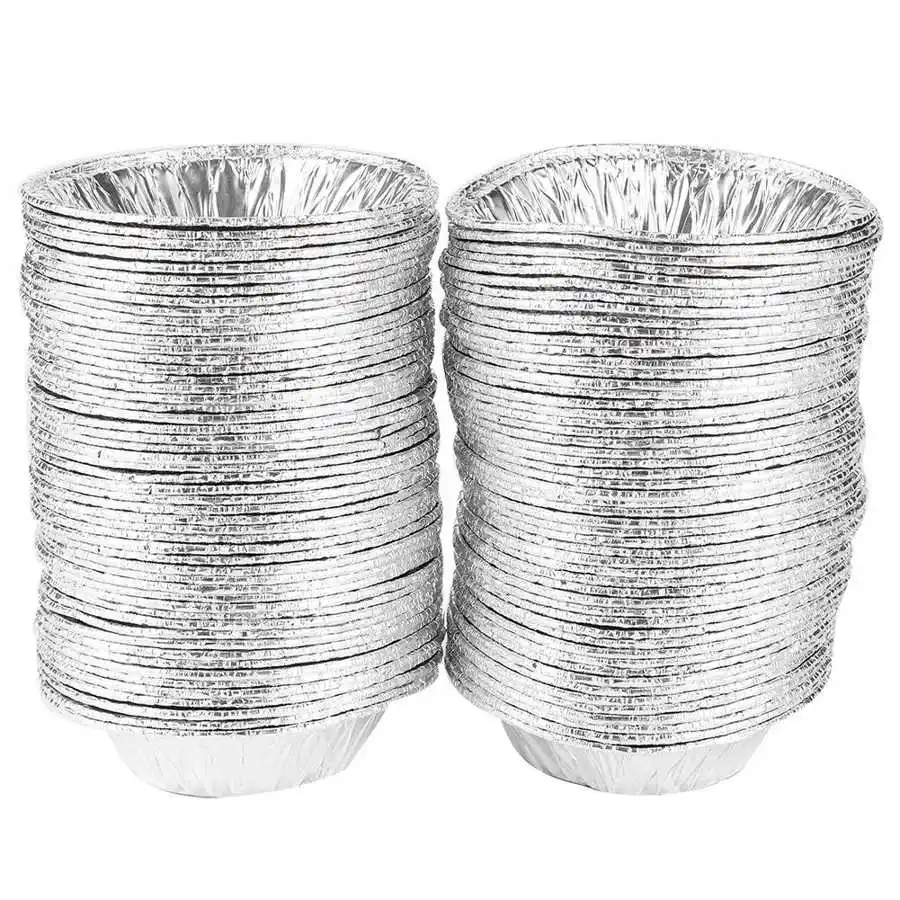 100PCS Non-Stick Egg Tart Mold Cupcake Cake Cookies Tin Mould Case Cup Kitchen Baking Tool |