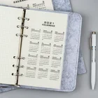 Календарь-планировщик пластиковый, A5, A6, с вкладными листами, для учителей, офисные принадлежности, 2021
