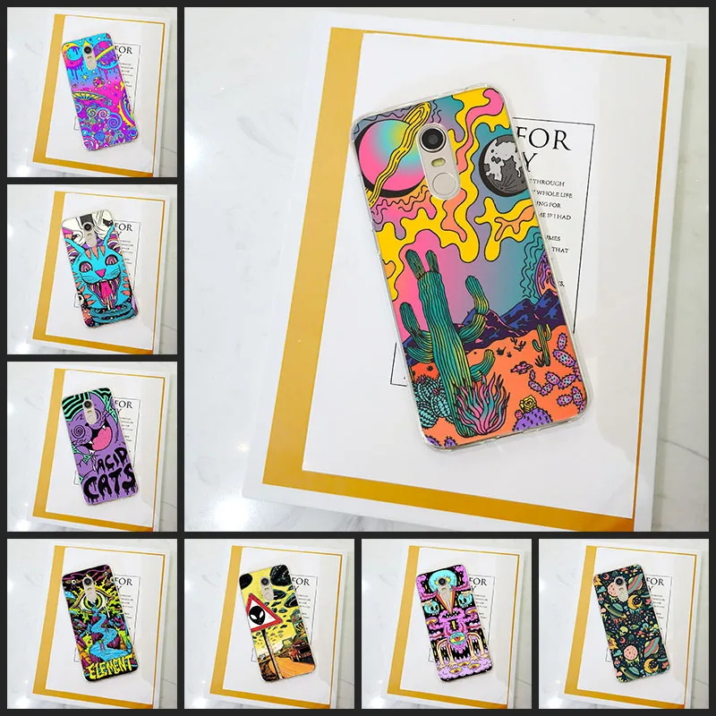 Абстрактный Кот задняя крышка для Xiaomi Redmi S2 4 4A 6A 5 Plus силиконовый чехол телефона