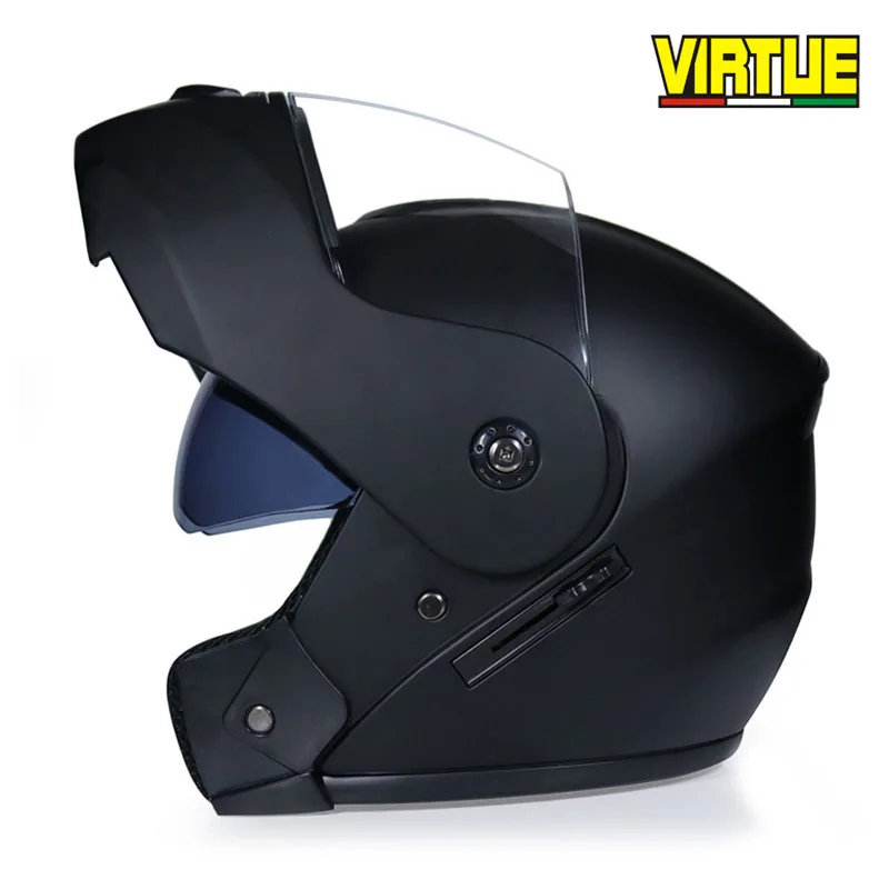 Motorcycle Helmet Double Lens Open Face Helmet Full Face Helmet Racing Helmet Running Helmet Unisex Dual-Use Helmet - Color: 5