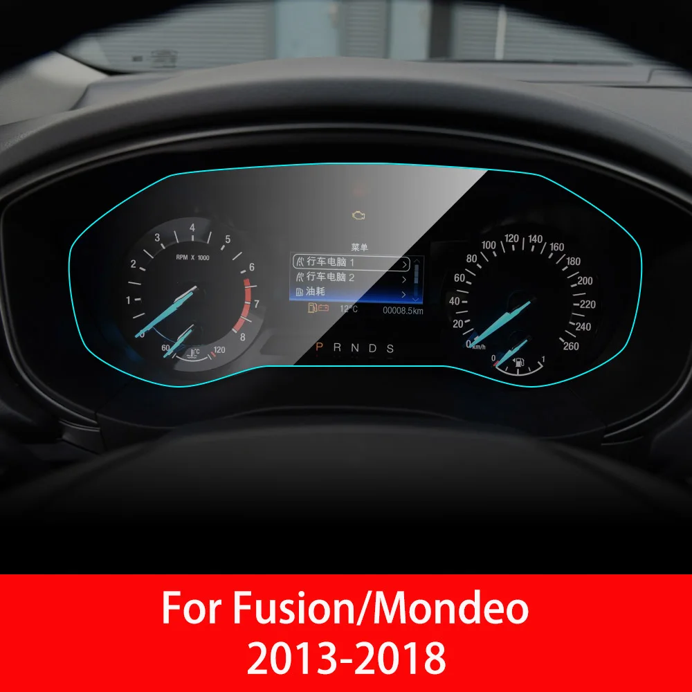 For Fusion Mondeo C Автомобильная приборная панель, Защита экрана для Ford Focus MK 3 MK 4 Fusion Mondeo F-150, внутренняя защитная пленка из ТПУ, автомобильные аксессуары - Название цвета: For Fusion Mondeo C