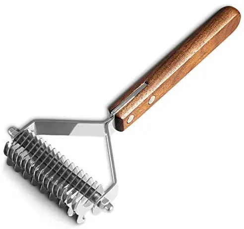 Premium 2 сторонняя ПЭТ Dematting подшерсток грабли гребень для собак и кошек безопасно