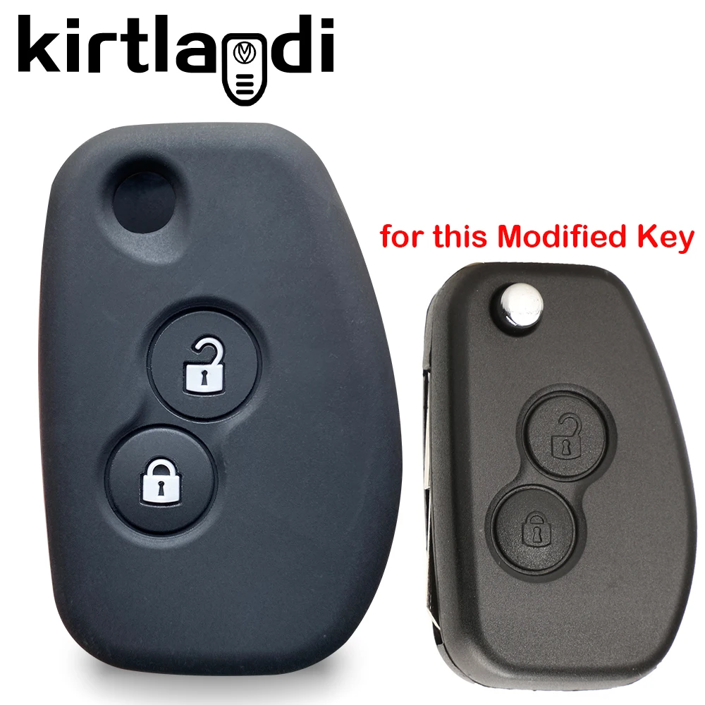 

silicone Modified key cover holder shell case for Nissan Terrano 3 Almer for Renault Logan 1 Duster for Opel Vivaro Remote Case
