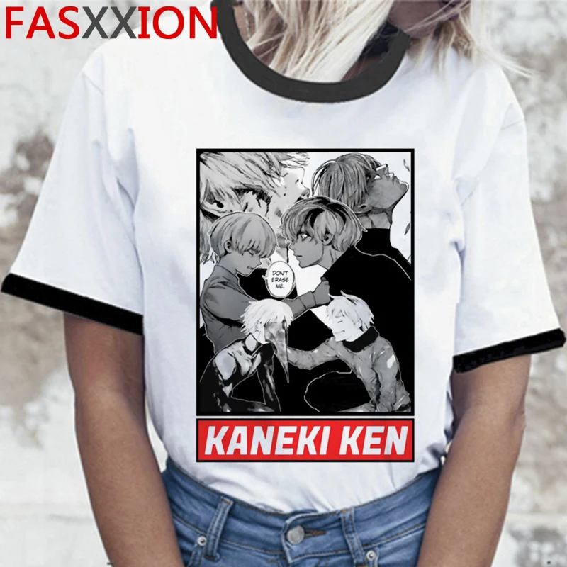 

Топ с Токийский Гуль канеки Кен Мужская Футболка harajuku kawaii graphic tees ulzzang Повседневная Эстетическая Винтажная Футболка