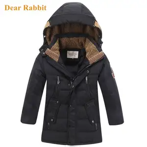 2021 г. Модная зимняя куртка-пуховик для больших мальчиков, детская одежда, парка одежда утепленное пальто с капюшоном, одежда От 6 до 16 лет