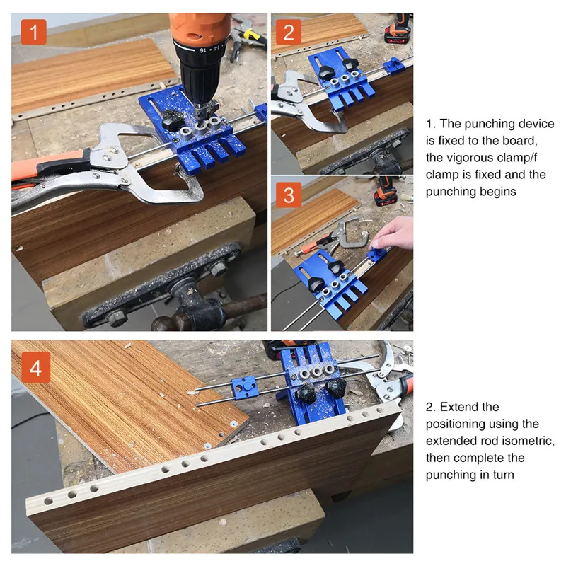 3 в 1 деревообрабатывающий инструмент шаблон для сверления DIY Joinery высокой