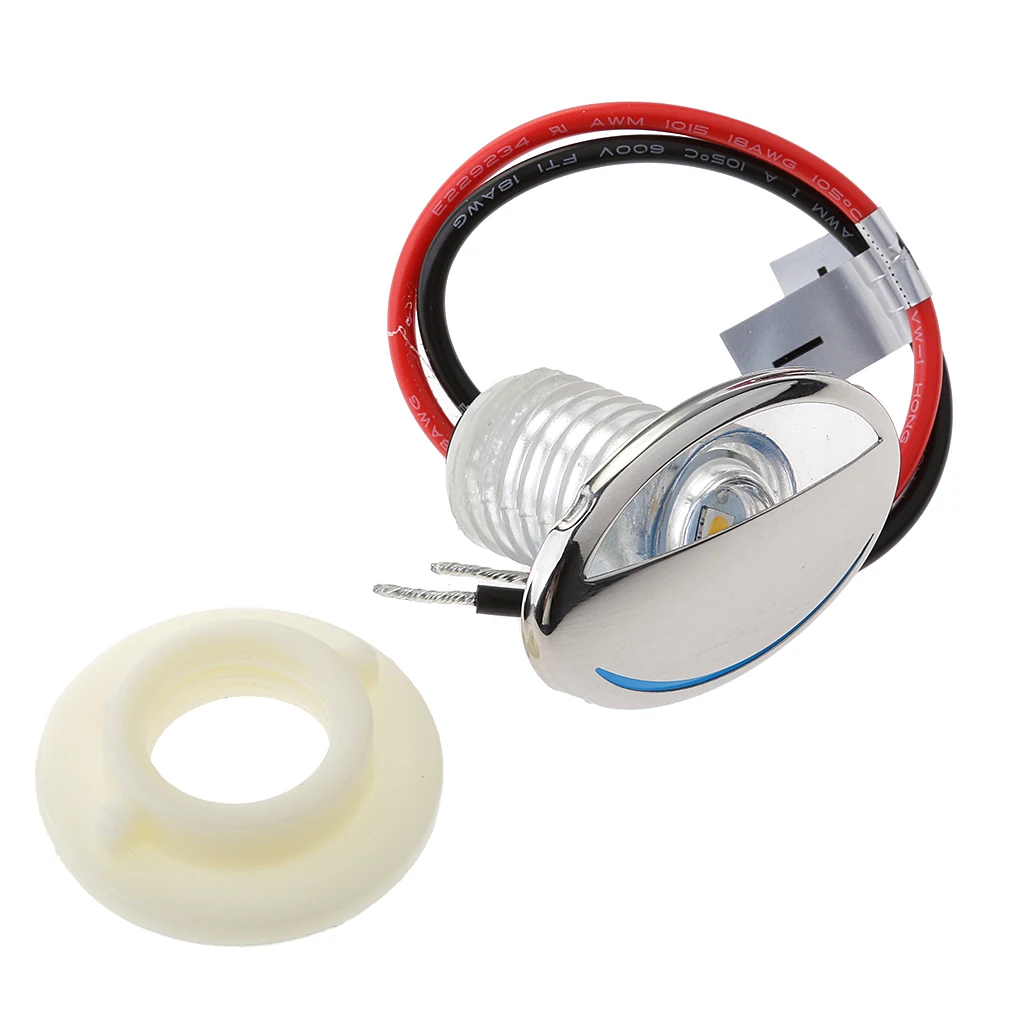 Светодиодный светильник из нержавеющей стали для лодок теплый белый ночной