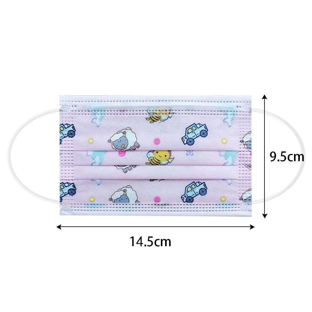 

Disposable mascarillas Comfortable Cartoon Printing Face Mask Anti Dust Personal Mask Ear Loop Anti Dust Breathable 50Pcs