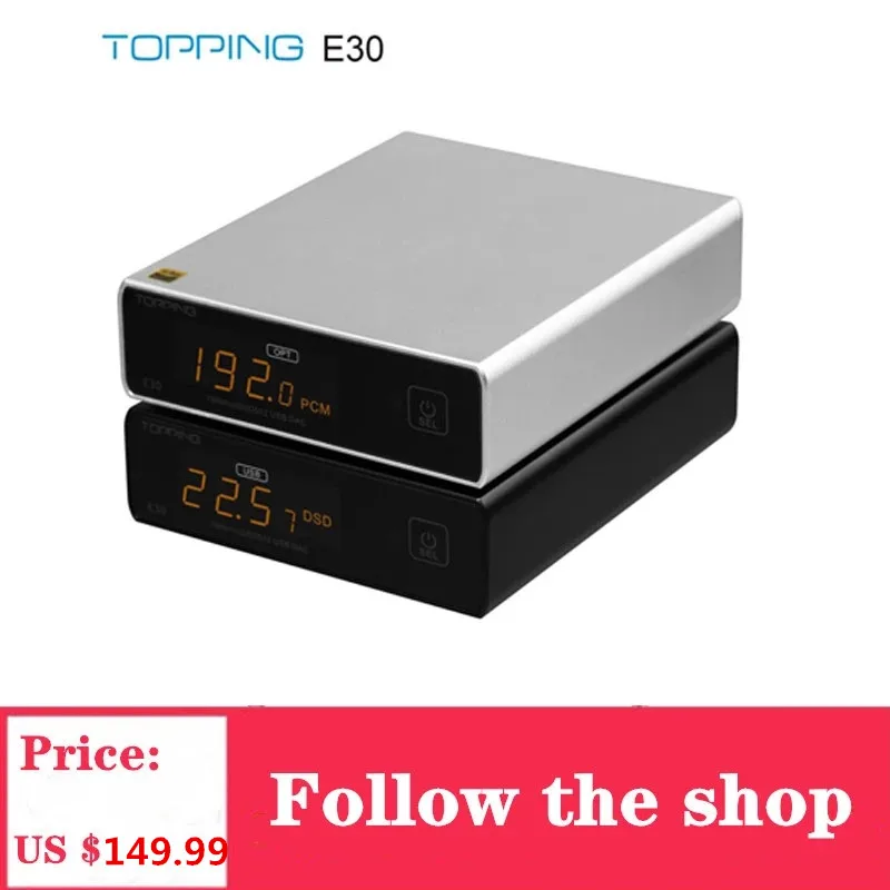 TOPPING E30 плеер с сенсорным управлением HIFI DAC AK4493 XU208 32 бит/768k DSD512 дистанционным