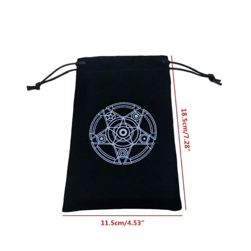 Altar Tarot Cloth Pentacle Game Tablecloth Board Velvet Bag | Спорт и развлечения