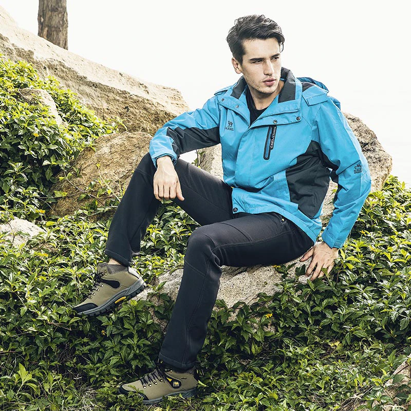 Мужские альпинистские ботинки противоскользящие походные бутсы обувь для охоты