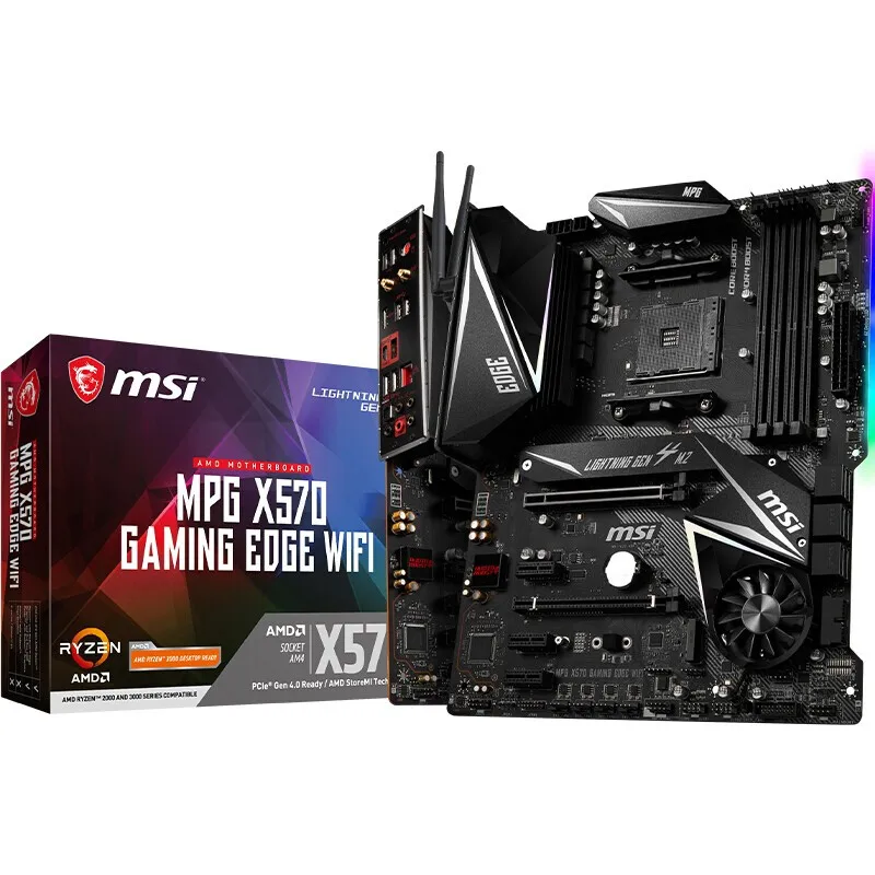 Verkaufen Marke Neue MSI MPG X570 GAMING RAND WIFI Desktop Motherboard Unterstützung Ryzen 5800X/5600X/3800X/3700X/3600X (AMD X570/Buchse AM4)