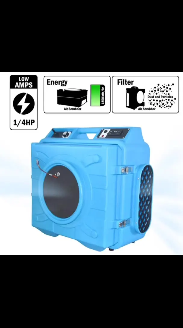 

industrial commercial green water damage restoration hvac premium portable air scrubber air filter dryer basement air purifier