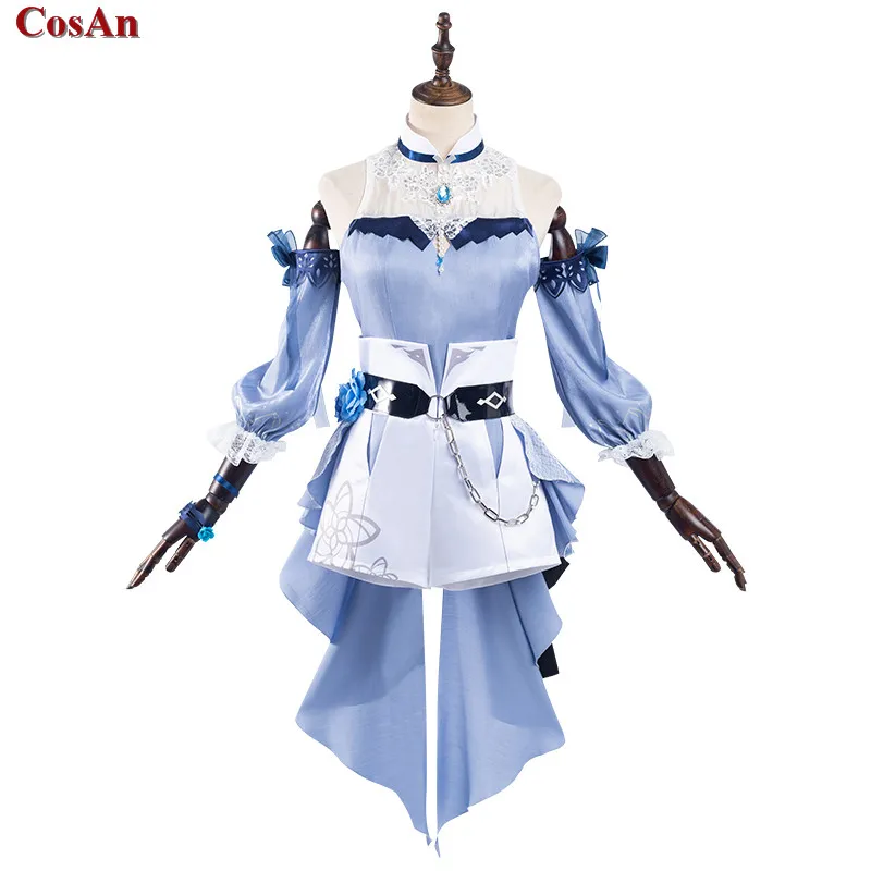 

Hot Game Genshin Impact Jean Cosplay Costume Dream Of Sea Breeze Fashion Cute Leisure Swimsuit Activity Party Role Play Clothing