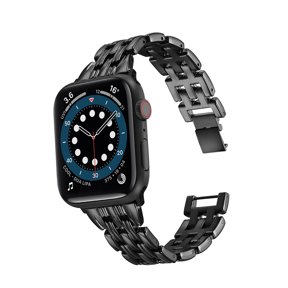 Ремешок из нержавеющей стали для Apple Watch Series 7 45 мм 41 44 42 38 40 | Наручные часы