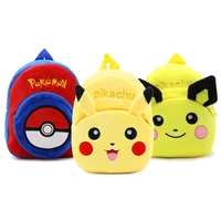 pokemon toy pikachu plush backpacks children infant mochila 3d kids school bags cartoon plush backpacks mini preschool bag gift