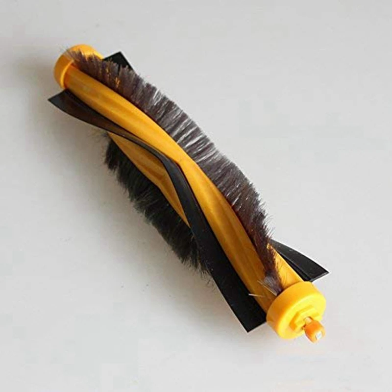 

1 Set Yellow Filter Roller Brush Set & 3 Pcs Yellow + Black Replacement Main Brush for ECOVACS DEEBOT 930