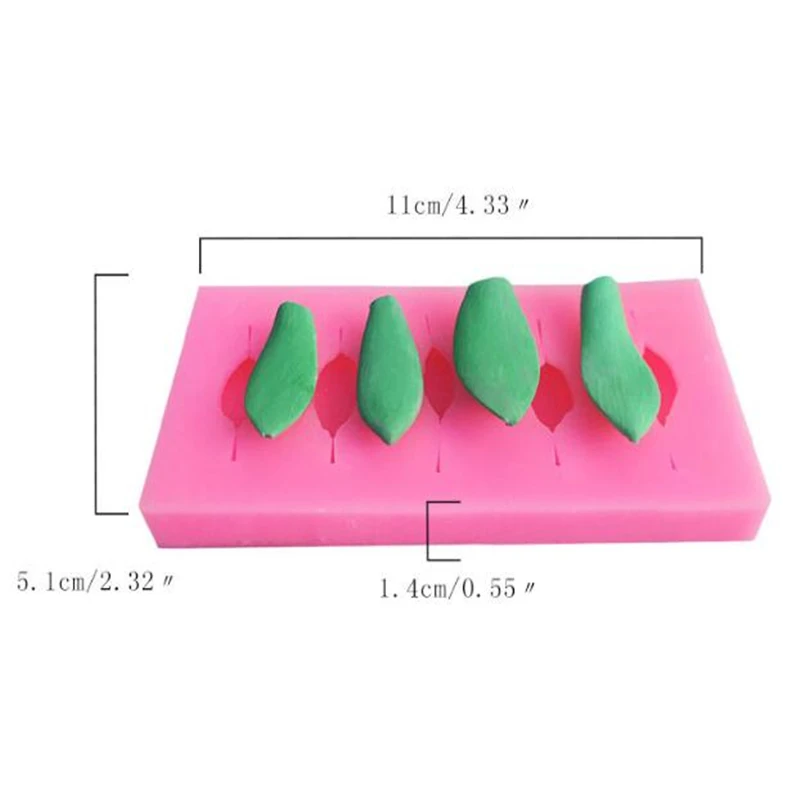 DIY силиконовые формы 3D Цветы суккулент растения листья выпечки сахар ремесло