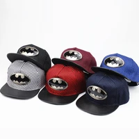 cool net hip hop baseball caps for menwomen flat brimmed hat outdoor running skateboard cap unisex visor snapback b batman hats