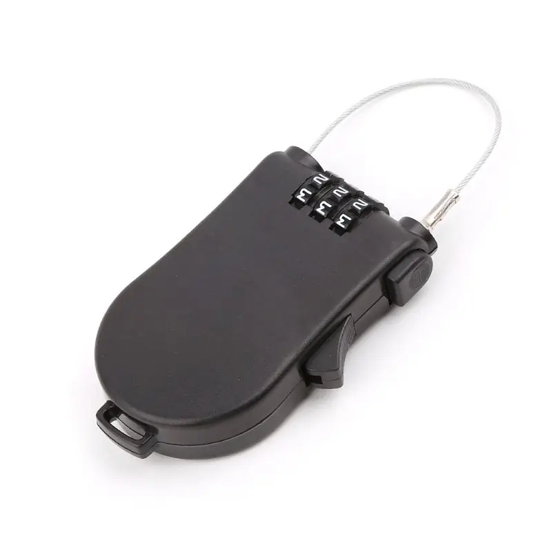 Новый Выдвижной замок с кодовым замком из Проволочной веревки для улицы ключом |