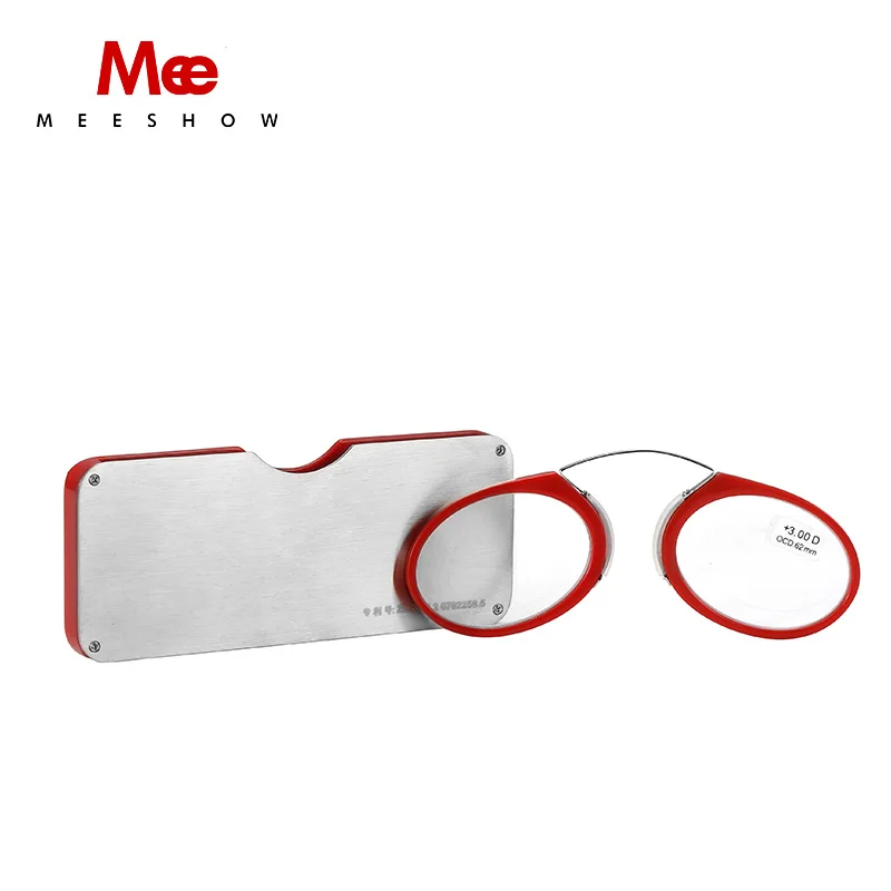 Новое поступление очки для чтения клипсы носа на + 1 0 до 3 5 портативный кошелек