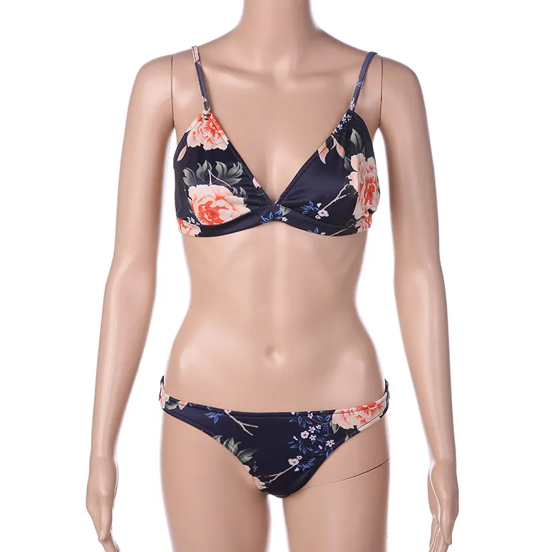 

2020 Woman Plus Size Swimwear High Waist S-3XL Bikini Big Women Bathing Suits Floral Vintage Female Sexy Bather Swimsuits