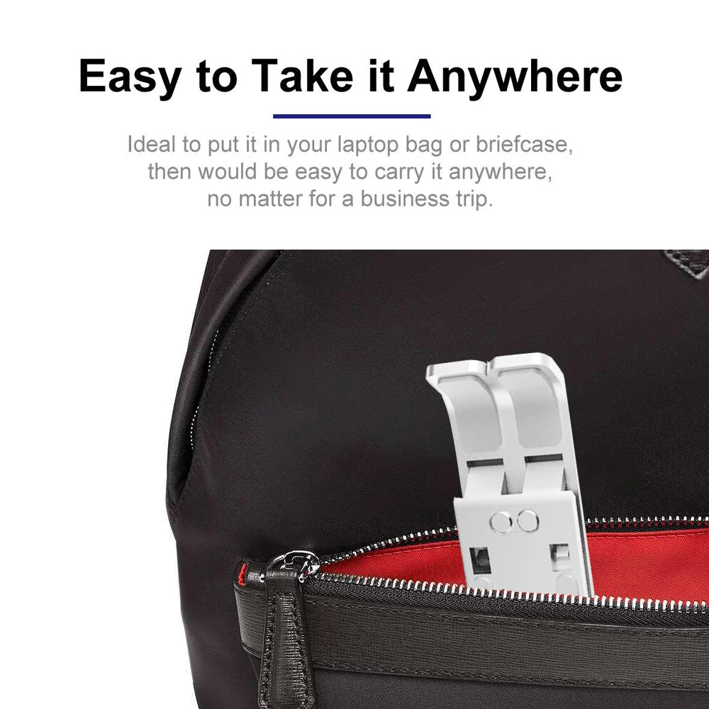 Алюминиевый Сплав регулируемая подставка для ноутбука Складная портативная MacBook