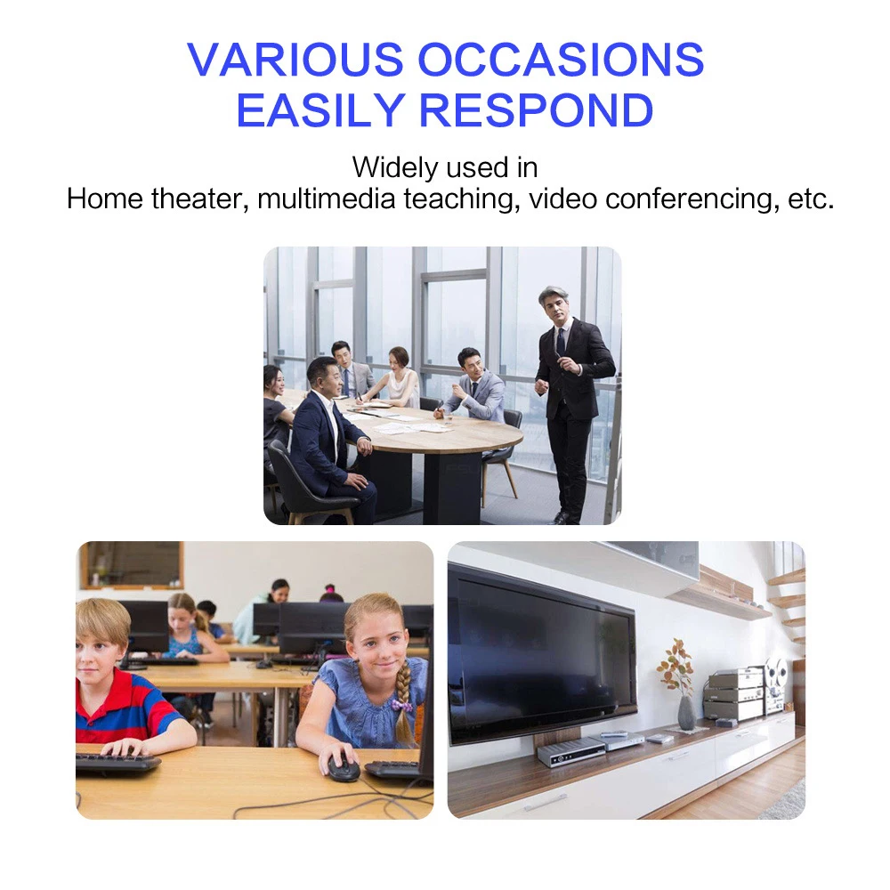 HDCP 4K HDMI совместимый разделитель Full HD видео адаптер 1x2 разделение 1 вход 2 выхода
