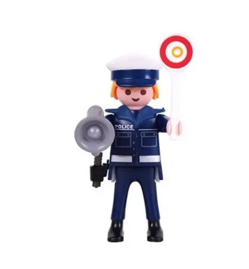 Playmobil Фигурка Игрушки мини фигурка Playmobil полицейская принцесса военные фигурки аксессуары Refills игрушки - Цвет: 1