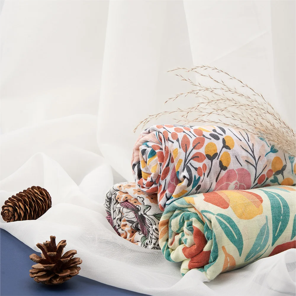 

Kangobaby #My Soft Life# 12 Pieces Set Bamboo Cotton Super Comfortable Newborn Muslin Swaddle Wholesale Baby Blanket Infant Wrap