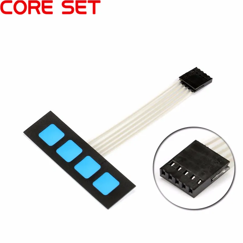 5 шт. 4-кнопочный матричный мембранный переключатель клавиатура Панель