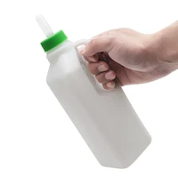2pcs lamb milk bottle plastic 850ml goat milk jug nipple drinker sheep feeding tools livestock feeding supplies lamb drinker