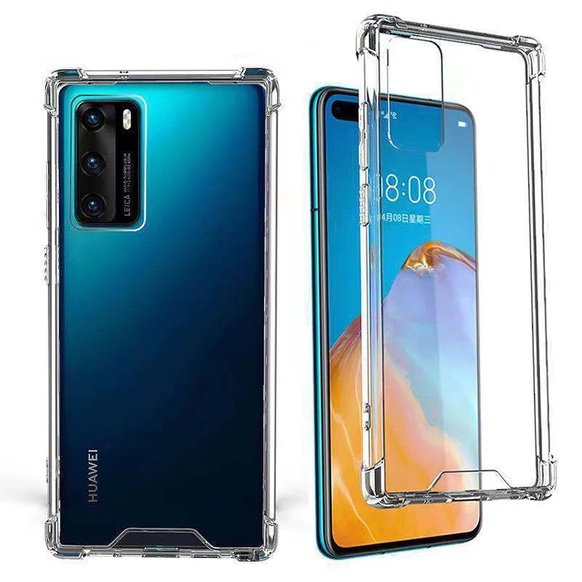 Ударопрочный 360 прозрачный гелевый Чехол для Huawei Mate 40 Pro 30 20 Lite защитный чехол |