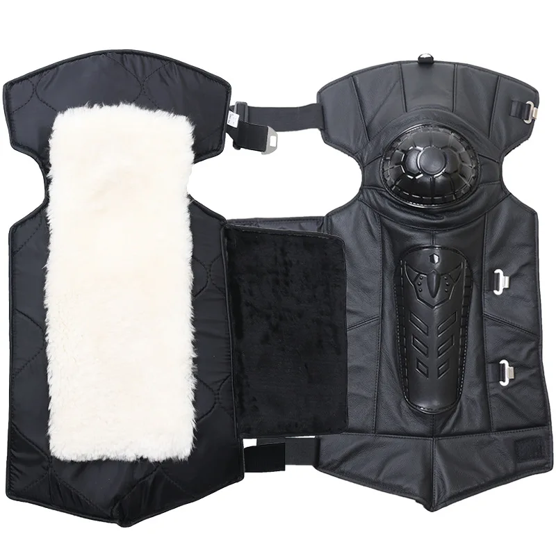 Наколенники для мотоцикла из коровьей кожи теплые 2020 защитное снаряжение