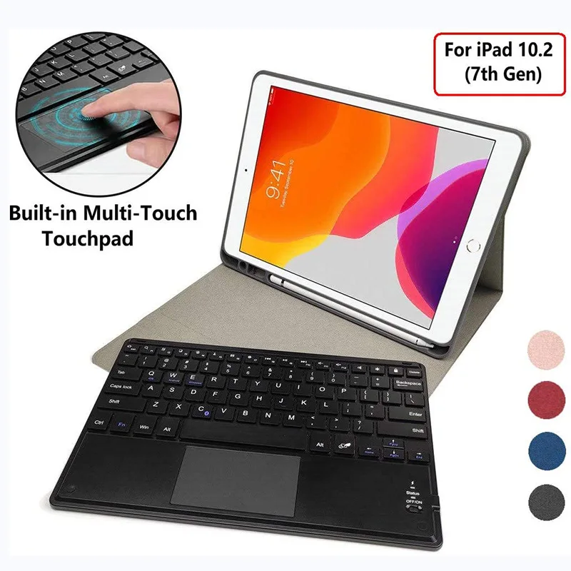 Magic keyboard Smart Case для Ipad 10 2 air10.5 Pro 9 7 Mini 4/5 ipad pro Съемная Беспроводная клавиатура Bluetooth