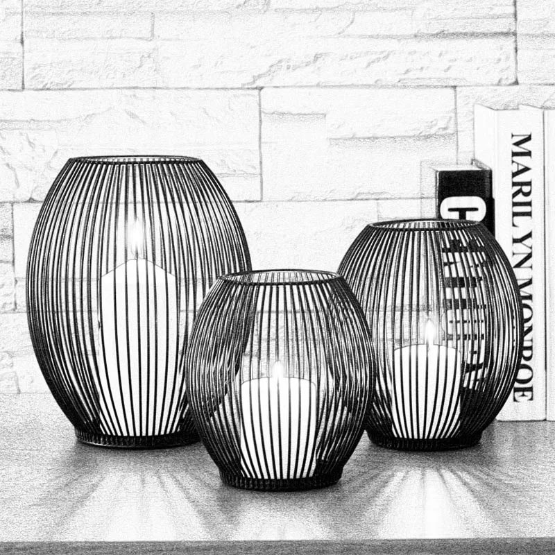 Недавно в металлическом гравированном подсвечник статьи подвесной фонарь