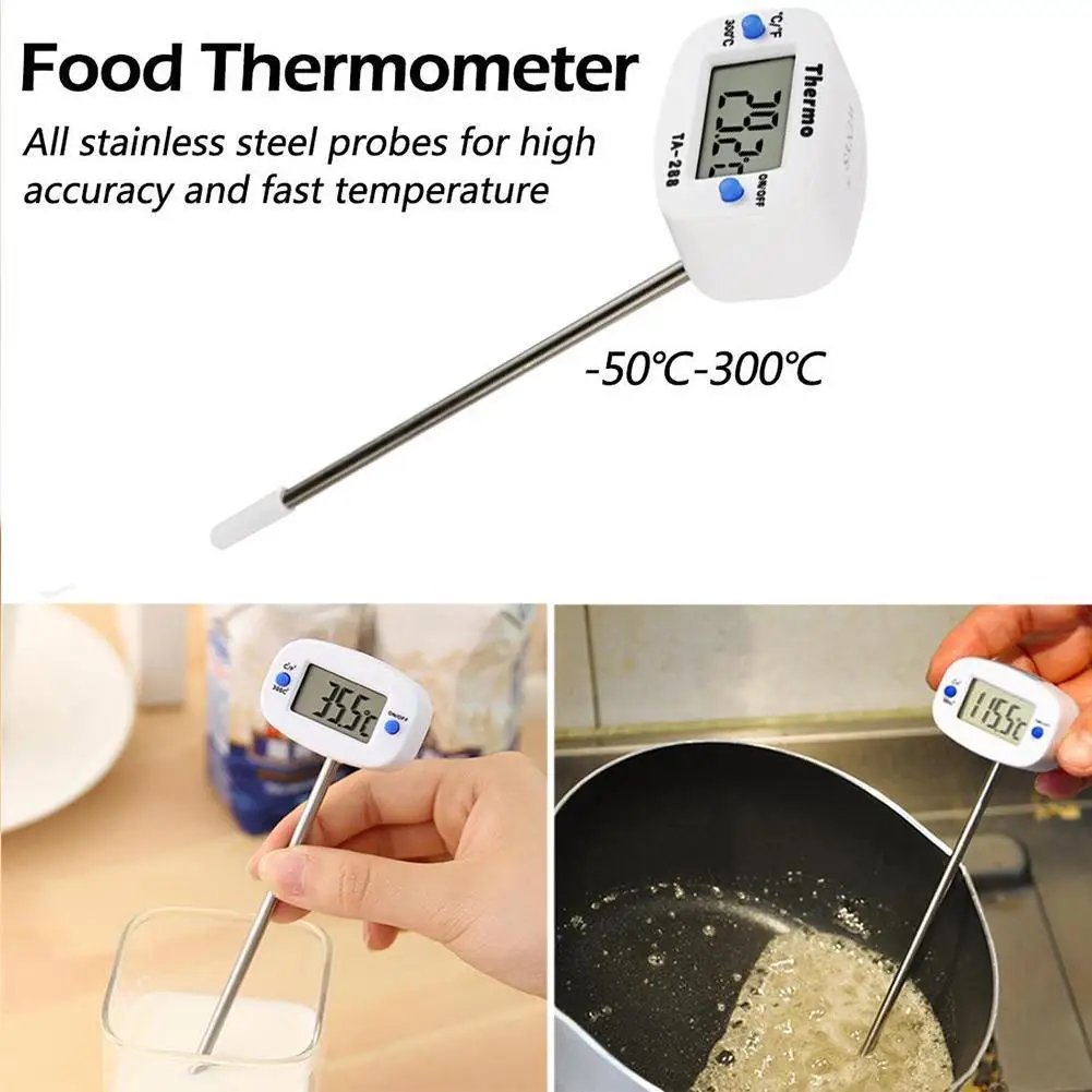 

Электронный градусник для мяса, поворотный цифровой прибор для измерения температуры в духовке, для приготовления пищи, молока, мяса, W F5H1