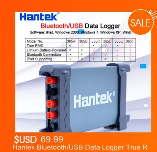 Hantek DSO3064 автомобильный осциллограф комплект для диагностики автомобиля 4 канала USB 2,0 200 мс/с 60 МГц счетчик Frenquency LAN опционально