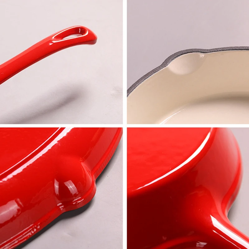 

Long Handle Cast Iron Griddles Frying Pan Pot Flat Bottom Frying Pan Frying Pan Non-Stick Steak Grill Cooking Pot