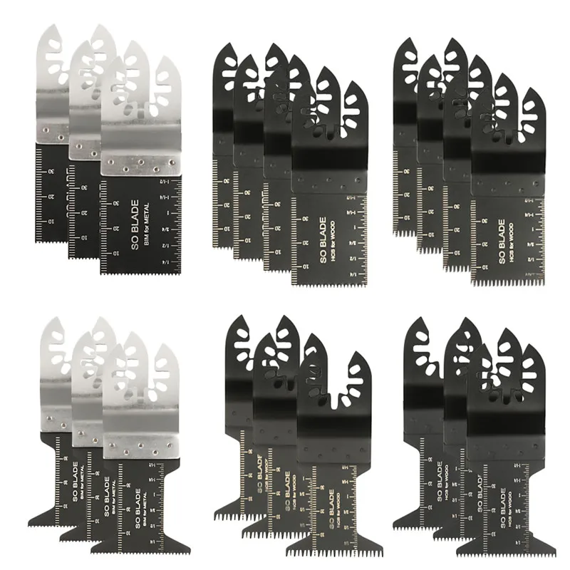 

20pcs/Set Multi Tool Saw Blade Accessories Kit Oscillating Multi Tool Wood Cutting Saw Blades For Fein Multimaster Dremel Blades