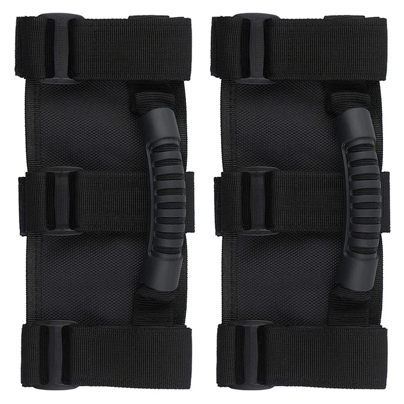 

(2 Pack )Grab Handle Set for Jeep Wrangler Roll Bars for 1987-2020 Models, Wrangler Accessories