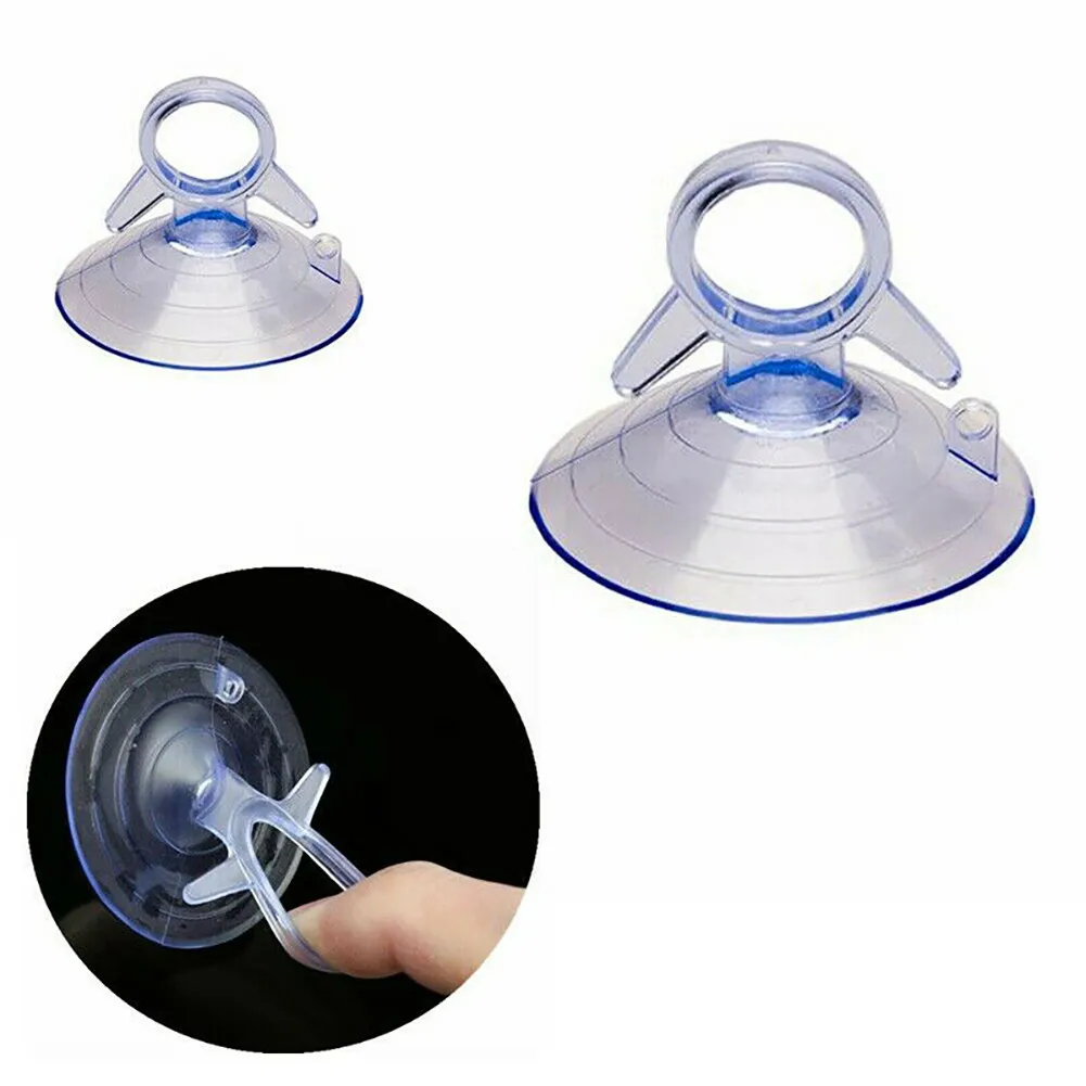 

Durable Practical Hooks Suction Cup PVC Pads Sunshade 20pcs 45mm Accessories Clear Plastic Rubber Sturdy Window