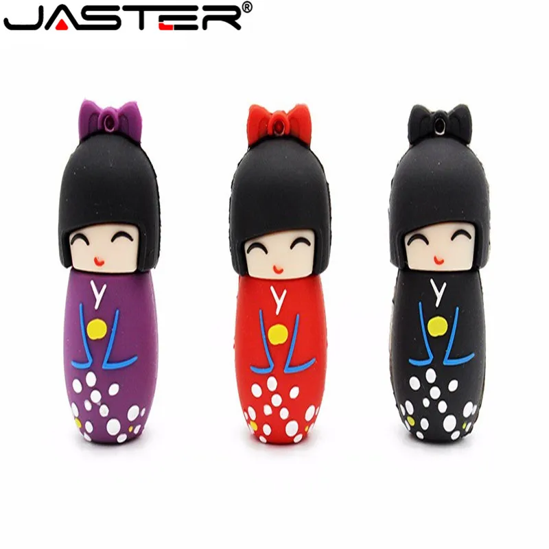 Корабль японские куклы девушки кимоно usb флэш памяти Флеш накопитель 4G 16 Гб оперативной 32 встроенной 64GB u